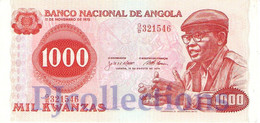 ANGOLA 1000 KWANZAS 1979 PICK 117a AUNC - Angola