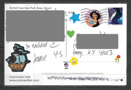 US Postcard With 2021 Barns Stamp Circulated - Cartas & Documentos