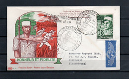 Algérie ; France ;FDC 1954, " Oeuvres Sociales De La Légion;Sidi Bel Abbès " - FDC