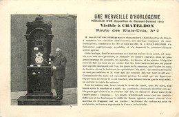 CHATELDON - Une Merveille D'horlogerie,M Jean Rivet-Decombe Maître Charpentier. - Chateldon