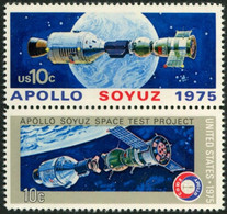 92175061 USA 1975; Apollo Soyouz ASTP; Yt1059-60 Att. - Estados Unidos