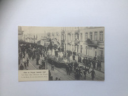 Oostende  Fêtes De Pâques 1907  Le Char Des Reines De Paris - Oostende