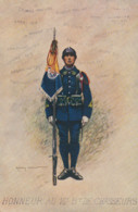 Militaria. Honneur Au 16° Bataillon De CHASSEURS  (Illustr. Edmond LAJOUX : Chasseur En Uniforme Tenant Drapeau ) - Regiments