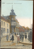 Cpa Frameries  Maison Du Peuple   1911 - Frameries