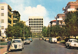 ROMA EUR - PALAZZO DEI CONGRESSI E VIALE PASTEUR - AUTO - 1962 - Expositions