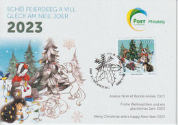 Luxembourg Christmas Card 2022 - Christmas Tree - Mistletoe - Plaatfouten & Curiosa