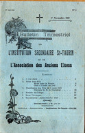 Eauze (32) Bulletin Association Anciens élèves SAINT TAURIN   Novembre 1919  (M5337) - Midi-Pyrénées