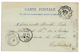 Poste Ferroviaire-cachet Convoyeur " COUTERNE à LA FERTE MACE " Du  30-AOUT-00--CPA  Bagnoles De L'Orne-Le Casino--CAEN - Railway Post
