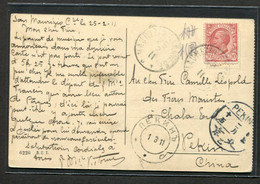 San Maurizio 1911 Pour Frère Camille Léopold Frère Moniste Chine Pékin Cachet Chinois Et Russe - Pékin