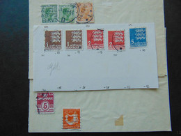 Petit Vrac De Timbres Majoritairement Oblitérés Sur Vieilles Feuilles D'album - Collections