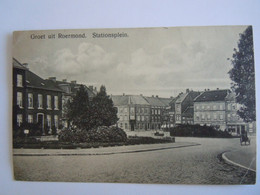 Groet Uit Roermond Stationsplein Edit H.S.P.Roermond 35/965 Gelopen 1911 - Roermond