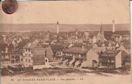 62 - Très Belle Carte Postale Ancienne De  LE TOUQUET  Vue Aérienne - Le Touquet