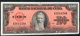 CUBA P93a  100 PESOS 1959 #A/A   AU-UNC. - Cuba