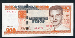 CUBA P130  200 PESOS 2022   UNC. - Cuba