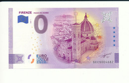 Billet Touristique 0 Euro - FIRENZE PIAZZA DEL DUOMO - SECS- 2020-1 - ANNIV - N° 4682 - Autres & Non Classés