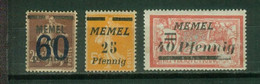 FC MEM01 Memel YT N° 41 51 53 Neuf * - Unused Stamps