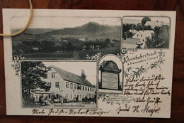 Ak CPA 1903 Gruss Aus Kleinbobritzsch Frauenstein Im Erzgebirge Deutsches Reich Litho Gasthof Schule - Andere & Zonder Classificatie