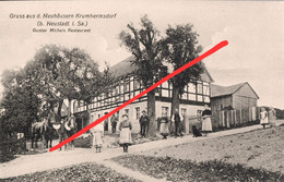 AK Krumhermsdorf Neuhäuser Gustav Michels Gasthof A Neustadt Schönbach Ehrenberg Polenz Rugiswalde Sächsische Schweiz - Neustadt