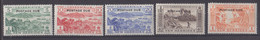 NOUVELLES-HEBRIDES Y & T TAXE 41-45 PAYSAGE LEGENDE ANGLAISE NEW HEBRIDES POSTAGE DUE 1957 NEUFS AVEC CHARNIERES - Impuestos