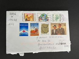 (1 P 19 A) Begium Posted To Australia Cover (posted During COVID-19 Emergency) (7 Stamps) - Lettres & Documents