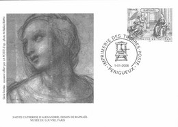 Timbre Philatélie Périgueux Ste Catherine CPSM 2006 Offert Par La Poste Raphael - Timbres (représentations)