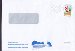 Denmark LUND CHRISTENSEN VVS Installatør, Helsingør Elsinore TERMINAL TAASTRUP 2019 Cover Brief Lettre Danish Flag Stamp - Lettere