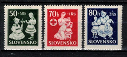 Slovaquie 1943 Mi 112-4 (Yv 83-5), (MNH)** - Nuovi