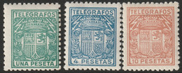 Spain 1932 Ed 73-5 Espana Telegraph MH*/MNH** - Télégraphe