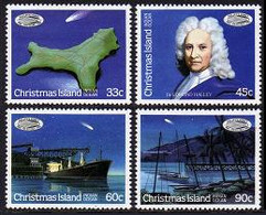 Christmas Island, 1986, Halley's Comet, Space, MNH, Michel 216-219 - Christmaseiland