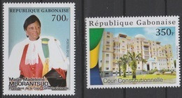 Gabon Gabun 2018 / 2019 Cour Constitutionnelle Présidence Mborantsuo 2 Val. MNH - Gabón (1960-...)