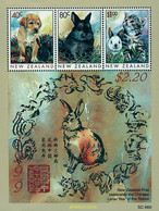 51078 MNH NUEVA ZELANDA 1999 AÑO LUNAR CHINO - AÑO DEL CONEJO - Errors, Freaks & Oddities (EFO)