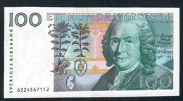 SWEDEN P57a 100KRONOR 1986  XF NO P.h. - Schweden