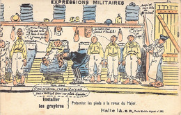 HUMOUR MILITARIA - Expressions Militaires - Installer Les Gruyères - Carte Postale Ancienne - Humoristiques