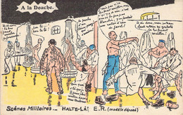 HUMOUR MILITARIA - Scènes Militaires - A LA DOUCHE - Carte Postale Ancienne - Humor