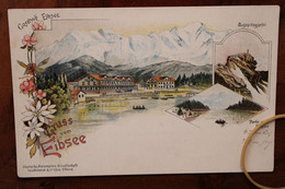 Ak CPA 1900's Gruss Aus Eibsee Gasthof Lithographie Deutsches Reich Litho - Autres & Non Classés