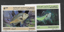 Mauritania Fish Set Mnh ** 5.7 Euros 1986 - Mauritanie (1960-...)