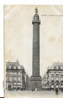75  PARIS   ANIMATION PLACE ET COLONNE VENDOME  PERSONNAGES 1922 - Statues