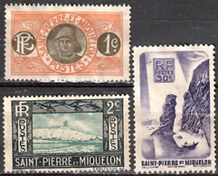 ST PIERRE & MIQUELON--- N°78/137/326 ---OBL VOIR SCAN - Used Stamps