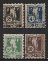 Indochine  - 1908 - Timbres Taxe  N°5 à 7 + 10  - Neufs * - MLH - Postage Due