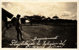 PC VENEZUELA, ESTACION FERROCARRIL BOLIVAR, Vintage REAL PHOTO Postcard (b45603) - Venezuela