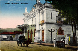 PC VENEZUELA, CARACAS, TEATRO NACIONAL, Vintage Postcard (b45657) - Venezuela