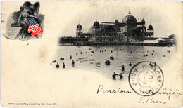 PC US, UTAH, SALT LAKE, SALT AIR BEACH, Vintage Postcard (b45739) - Salt Lake City