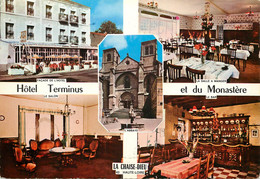 LA CHAISE DIEU LES HOTELS TERMINUS ET DU MONASTERE CARTE MULTIVUES - La Chaise Dieu