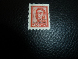 Argentina - Général José De San Martin - 2 Pesos - Servicio Official - Yt 387 A - Rose-rouge - Oblitéré - Année 1955 - - Oficiales