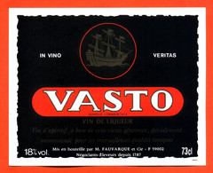 Etiquette Neuve  De Vin De Liqueur Vasto M Fauvarque à 59002 Lille - 73 Cl - Barche A Vela & Velieri