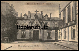 ALTE POSTKARTE KLOSTER ST. JOHANN VON BASSEL HAUPTEINGANG SAINT JEAN DE BASSEL BEI FÉNÉTRANGE Ansichtskarte Cpa Postcard - Fénétrange