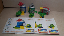 2004 Ferrero - Kinder Surprise - C124, C125 & C126 - Cans And Green Monsters - Complete Set + 3 BPZ's - Monoblocchi