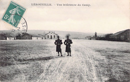 Militaria - LEROUVILLE - 154è Régiment D'Infanterie - Vue Intérieure Du Camp - Carte Postale Ancienne - Casernas