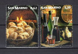 San Marino 2005 - Europa Gastronomy - Joint Issue European Countries - Stamps 2v - Complete Set - MNH** - Superb*** - Storia Postale