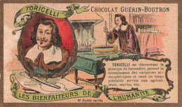 CHROMOS - S11567 - Chocolat Guérin Boutron - Les Bienfaiteurs De L'Humanité Toricelli Baromètre - Env.10,6x6,2 Cm- L2 - Guerin Boutron